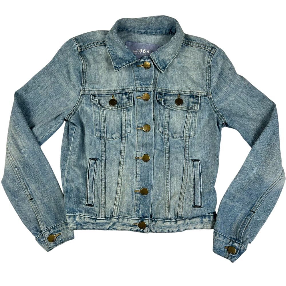 Gap 1969 Denim Jacket Women Small Light Wash Jean Coat Casual Vintage‎ Style